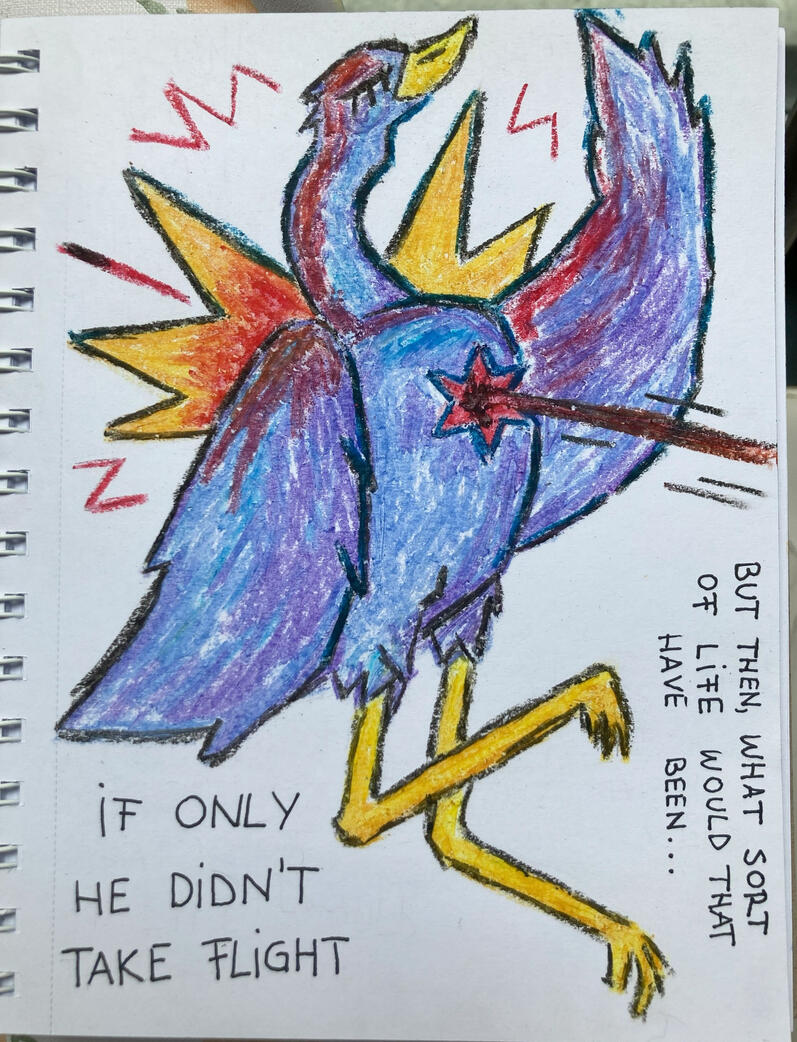 Untitled Sketch (Oil pastels)
