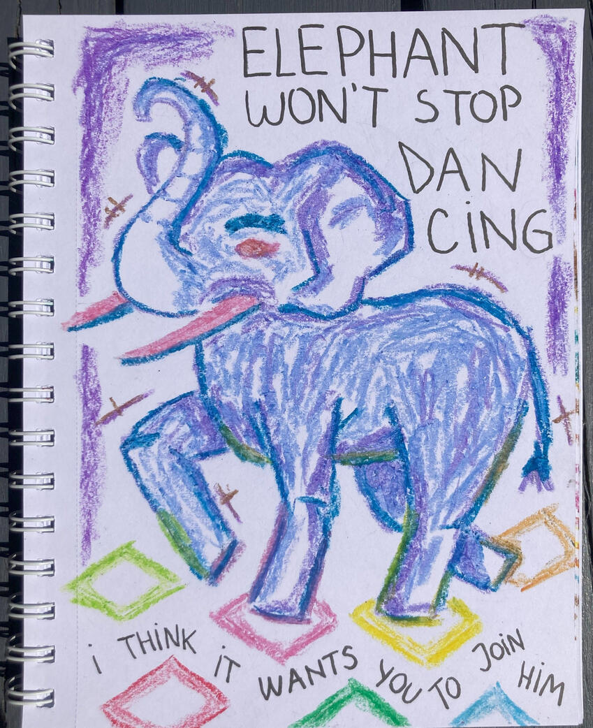 Untitled Sketch (Oil Pastels)