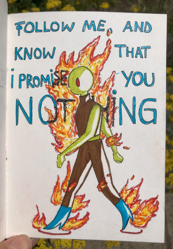 Untitled Sketch (Alcohol markers and fine liners)