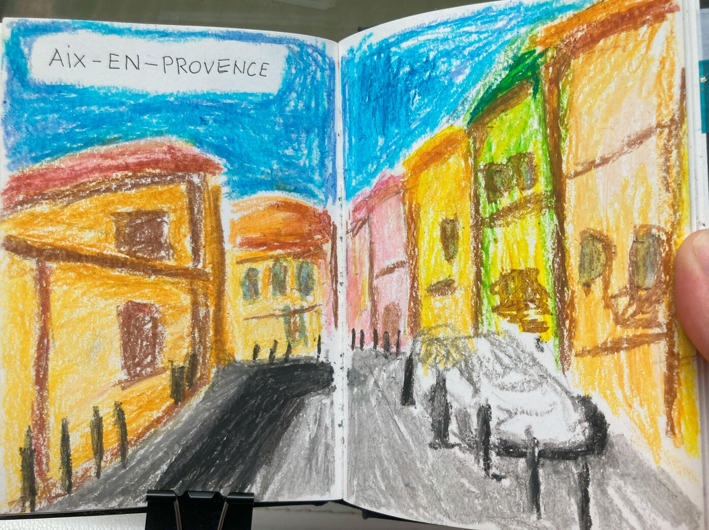 Untitled Sketch (Oil pastels)